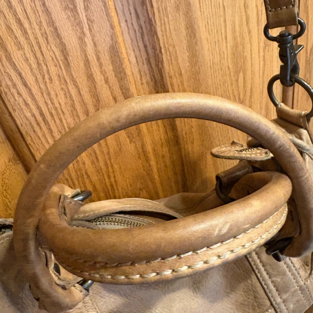 Frye Melissa Cognac Satchel - Picture 2 of 9